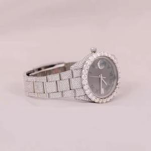 Reloj de Moda con Diamantes de Laboratorio VVS Moissanite, Relojes Elegantes Hechos a Mano para Hombre, Disponibles en Stock desde India - Product Image 2