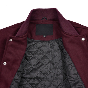 Men's Custom Logo Letterman Varsity <b>Jacket</b> Leather Sleeves Embroidery Black High Street Eco-Friendly Baseball College for Winter - Product Image 4