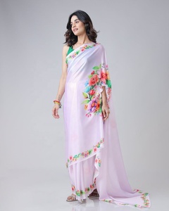 Alta calidad diseñador indio tradicional Bollywood Sari blusa colección último bordado tarifa al por mayor para fiestas de boda - Product Image 2