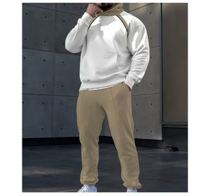 Conjunto de pantalones de chándal para hombre, chándal de gran tamaño en blanco, chándales para hombre con logotipo personalizado - Product Image 1