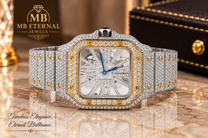 Reloj de Lujo MB ETERNAL JEWELS, Automático, con Diamantes, Caja Cuadrada de Acero Inoxidable, Movimiento de Cuarzo Citizen, Resistente al Agua 10 Bar - Product Image 4