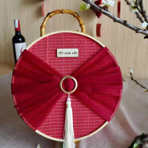 Cesta de Regalo Ecológica de Bambú Hecha a Mano con Material Natural para Envasado de Alimentos, Regalos Corporativos, Decoración del Hogar, Personalizable - Product Image 3