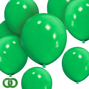 Confezione da 100 Palloncini Verdi in Lattice Spesso da 12 Pollici per Decorazioni Natalizie, Palloncini di Alta Qualità per Feste - Product Image 1