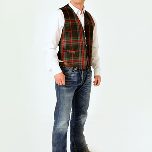 Mens Premium Tartan Plaid Waistcoat Stylish Slim Fit <b>Vest</b> For Groomsmen Wedding Party Office Wear Formal And Casual Dressing - Product Image 3