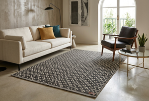 Alfombra de Cocina Moderna con Diseño Geométrico, Rectangular, Antideslizante, Tejido Plano, Polipropileno PTM-533 - Product Image 2