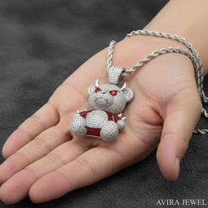 Pendentif Étoile Moissanite Luxe Iced Out en Argent Sterling 925 Massif Plaqué Or, Breloque Hip Hop pour Hommes et Femmes avec Certificat GRA - Product Image 5