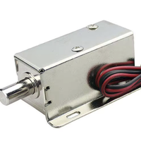 Cerradura de solenoide eléctrica miniatura de 12 V CC al por mayor con lengüeta de control para puerta de cajón de archivador