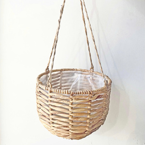 Panier suspendu de jardin en jacinthe d'eau, pot de fleurs, support pour plantes, provenant d'un fournisseur vietnamien - Product Image 6