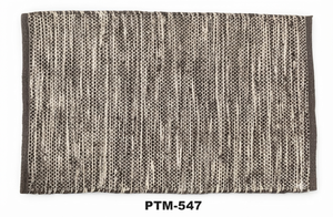Alfombra Floral de Algodón Tejida a Mano - Reversible de Pelo Plano para Sala de Estar, Viajes y Picnic PTM-547 - Product Image 4