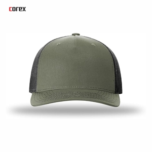Custom Olive Green Mesh Trucker Hat 5-Panel Adjustable Breathable Waterproof <b>Winter</b> Travel Outdoor <b>Cap</b> for Adults Unisex - Product Image 2