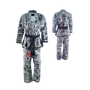 Uniforme de Artes Marciales con Patrón de Camuflaje, Gi de Entrenamiento Resistente, Equipo de Karate de Lona Pesada para Entrenamiento Especializado en Dojo - Product Image 3