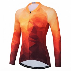 Maillot de Ciclismo Personalizado de Manga Corta para Mujer, con Cierre Completo, Transpirable, Antibacteriano, de Secado Rápido, con Logotipo Frontal OEM - Product Image 4