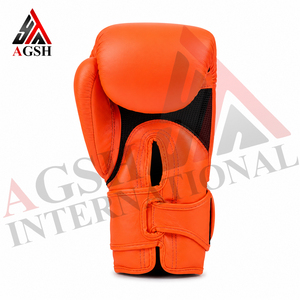 Gants de boxe en cuir sur mesure, dernier design, qualité supérieure, légers, respirants, sangle de poignet réglable à boucle, entraînement - Product Image 5