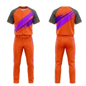 Camiseta de Béisbol Sublimada Lisa para Personalizar, Estilo Hip Hop, con Botones, Uniformes Deportivos para Hombre y Mujer, con Logotipo Personalizado - Product Image 1