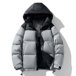 Veste matelassée pour homme de haute qualité, personnalisée, couleur unie, à capuche, pour l'hiver, usage extérieur, best-seller - Product Image 1