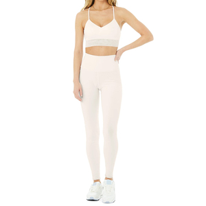 Women's 100% polyester High Quality Top Fitness Wear Breathable and Comfortable <b>Yoga</b> <b>Set</b> Adult Size Plus Size Options 2pcs <b>set</b> - Product Image 5