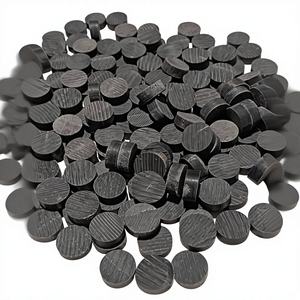 Boutons décoratifs faits à la main, personnalisés, écologiques, en corne de buffle naturelle, couleur noir jais, origine Uttar Pradesh - Product Image 1