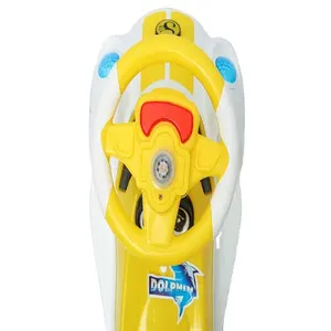 Chất Lượng Hàng Đầu Cá Heo Đi Xe Xe Bán Buôn Giá Rẻ Giá Toddler Dolphin Xe Đi Xe Với Sừng Tự Động Rider OEM Tùy Chỉnh