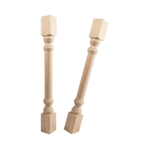 Solid Wood Decorative <b>Post</b> Column Kitchen Cabinet Island Legs Table Support Wooden Furniture Columns - Product Image 1