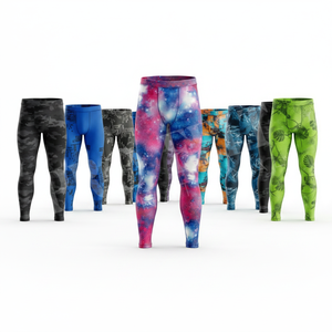 Apparel Clothing Manufacturer All Over Printed Sublimation Skinny <b>Compression</b> Leggings Stretchy Fabric Workout Yoga Gym Pants - Product Image 1