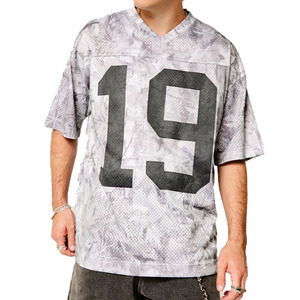 ELEVATE PLAY Camisetas de Fútbol Americano Blancas Transpirables Antibacterianas 100% Algodón/Poliéster Nombre del Equipo Personalizado Unisex Adulto - Product Image 3