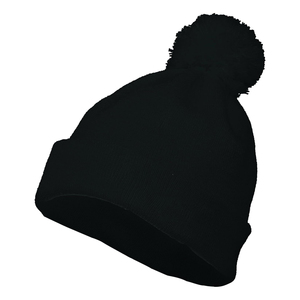 Bonnet en tricot douillet avec pompon pour les aventures par temps froid, doté d'une texture douce et d'un ajustement flexible pour un confort quotidien - Product Image 1