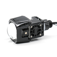 Projecteur LED matriciel L15 1,5 pouce, faisceau haut/bas avec changement de couleur via application téléphonique, phares LED 12V 4000lm