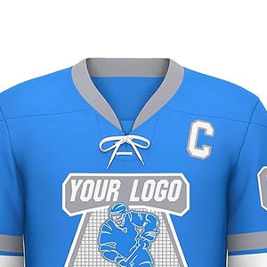 Vêtements de sport en gros, maillot de hockey sur glace pour hommes, personnalisez votre propre logo imprimé, nom de l'équipe personnalisé, antibactérien, séchage rapide - Product Image 3