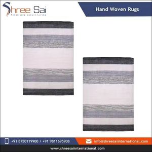 Vente chaude Moderne Plat Armure Laine Tapis Tapis Nouveau Attrayant Plaine Rayé Conception pour Salon Tapis et Ensembles à Vendre - Product Image 5