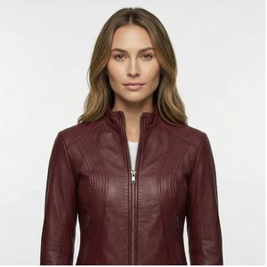 Venta al por mayor nueva moda mujer ropa de invierno chaqueta de piel de oveja para mujer/chaquetas de cuero para mujer venta al por mayor ropa de Invierno para mujer - Product Image 1
