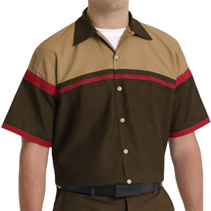Ropa de Trabajo Unisex, Camisa de Trabajo para Mecánico, Uniformes de Fábrica, Camisas de Trabajo con Cuello de Algodón, Súper Suaves y Reductoras de Estrés - Product Image 4