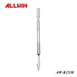 Empujador de Cutículas Profesional de Doble Punta, Acero Inoxidable Pulido para Manicuristas - Product Image 2