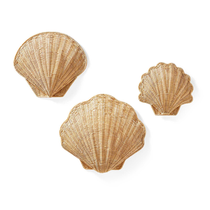 Rattan Shell <b>Wall</b> <b>Decor</b> Kids Room Coastal Style Handmade Manufacturer Factory Direct Bulk Order Eco Friendly OEM Supplier - Product Image 1