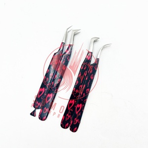 Pinzas de pestañas con punta de fibra metálica de alta calidad, venta al por mayor, pinzas de extensión de pestañas Mixx Degree sostenibles - Product Image 6