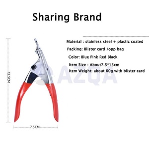 ชุดตัดเล็บปลายโค้งสแตนเลสอย่างดี สีสันสดใส สำหรับตัดแต่งเล็บมือ - Product Image 5