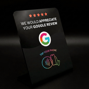 Expositor Moderno de Acrílico con NFC para Reseñas de Google, Pantalla Inteligente para Reseñas en Tiendas, Restaurantes, Hoteles, Salones y Negocios - Product Image 1