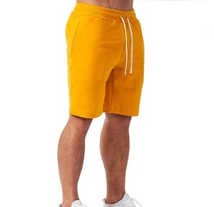 Shorts de sport décontractés pour hommes en coton et polyester, avec logo sur le devant, séchage rapide, shorts en molleton pour hommes - Product Image 3