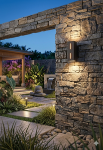 Lampe murale extérieure LED en fer carré Lumetal, étanche, pour jardin, IP65, 3000K blanc chaud, CRI>=80, durée de vie 30000H - Product Image 3