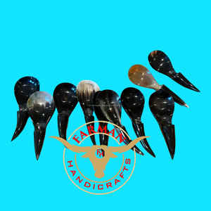 Cuchara para servir ensalada de cuerno de buey auténtico, diseño nuevo, hecha a mano, utensilio de cocina premium a precio económico. - Product Image 5