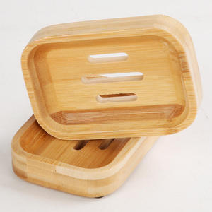 Natural for Wood Soap Dish Tray with <b>Drain</b> Slots Eco-Friendly Disposable Bar Soap Holder for <b>Bathroom</b> Sink - Product Image 1
