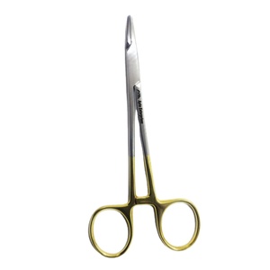Tc Webster Porte-Aiguille 13 Cm En Acier Inoxydable Fait Instruments Chirurgicaux Courbé Lisse Or Suture Chirurgie Dentaire - Product Image 1