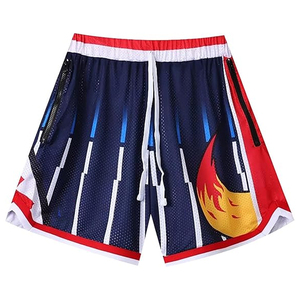 Custom Design Men's Basketball Sports Double-<b>Layer</b> Heavyweight Mesh Shorts Elastic Waist Full Sublimation Print XXL Size Made - Product Image 1