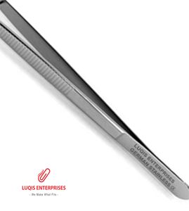 Pinzas College Pliers 317 con mordazas anguladas dentadas, instrumento quirúrgico dental, herramienta médica de acero inoxidable - Product Image 3