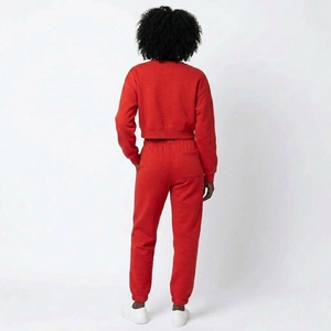 Ensemble de survêtement 2 pièces en molleton doux et confortable avec col rond, personnalisable, vente en gros, fabricant OEM - Product Image 2
