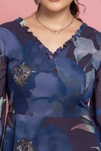 Vestido Holgado con Estampado de Océano Azul, el Más Vendido, Vestidos Cómodos para Mujer, Precio de Venta para Exportación - Product Image 6