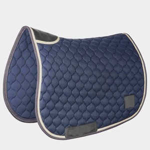 BRAND ZONE1995 Tapis de selle classique personnalisé en coton satiné avec doublure en maille, durable et confortable pour l'équitation et le saut d'obstacles - Product Image 5