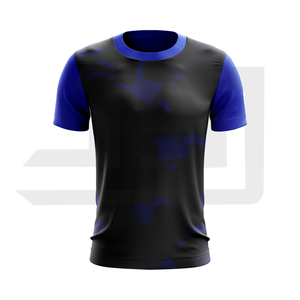 Maillot de sport JAMEZ SPORTS, t-shirt à col en V, manches courtes, logo sur le devant, vêtement léger et doux, contrôle de l'humidité, sport - Product Image 5
