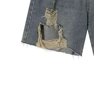 Shorts en jean premium délavés, style décontracté, fabricant OEM ODM, usine, vente en gros, fournisseur exportateur - Product Image 2
