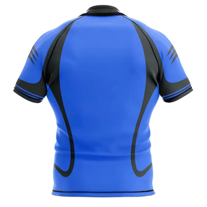 Maillot de rugby court personnalisé sublimé de haute qualité en gros – Durable, respirant, léger, 100 % polyester, vêtement de sport pour - Product Image 3