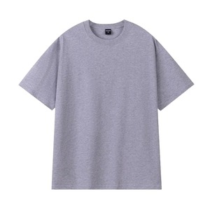 T-shirt Homme Personnalisé Vintage Oversize Printemps-Été en Polyester/Coton Épais Coupe Droite Style Décontracté Design Uni Séchage Rapide - Product Image 1